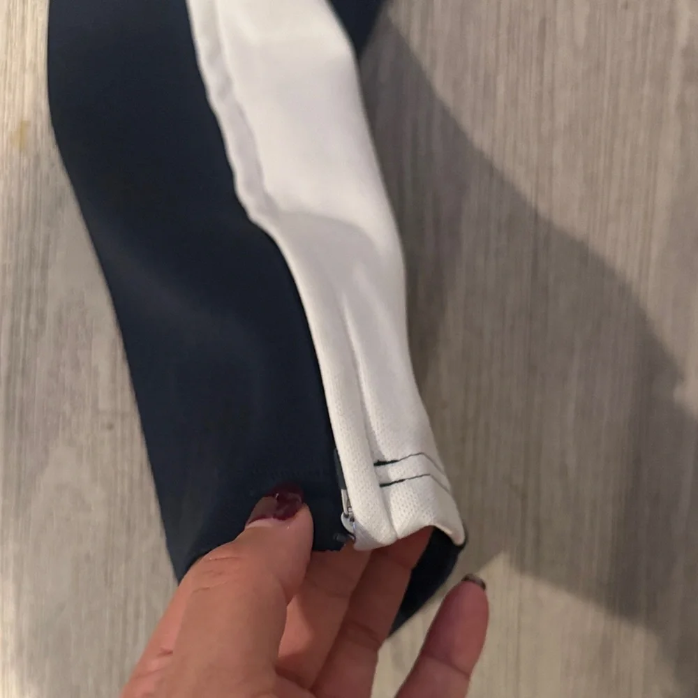 Tory Sport Navy BlueTrack Pants with White Stripes